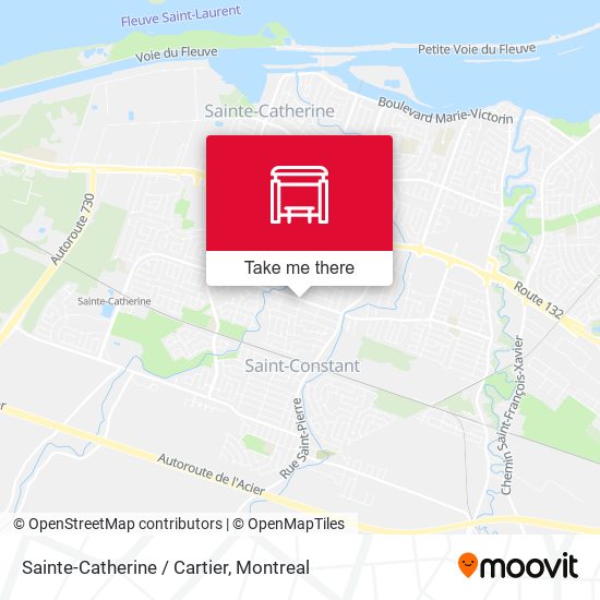 Sainte-Catherine / Cartier map