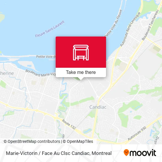 Marie-Victorin / Face Au Clsc Candiac map
