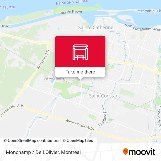 Monchamp / De L'Olivier map