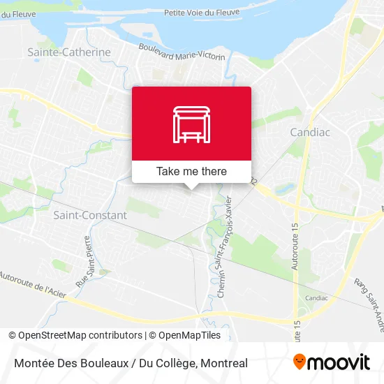 Montée Des Bouleaux / Du Collège map
