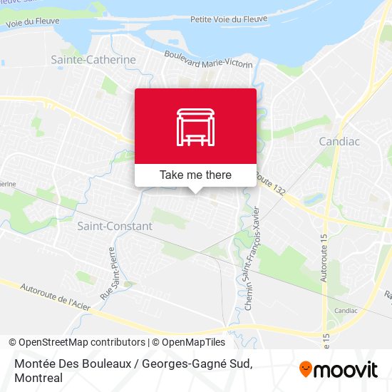 Montée Des Bouleaux / Georges-Gagné Sud map