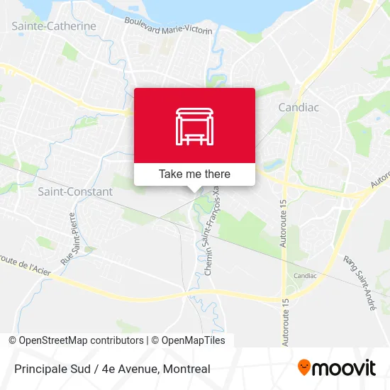 Principale Sud / 4e Avenue map