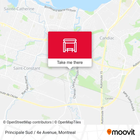 Principale Sud / 4e Avenue map