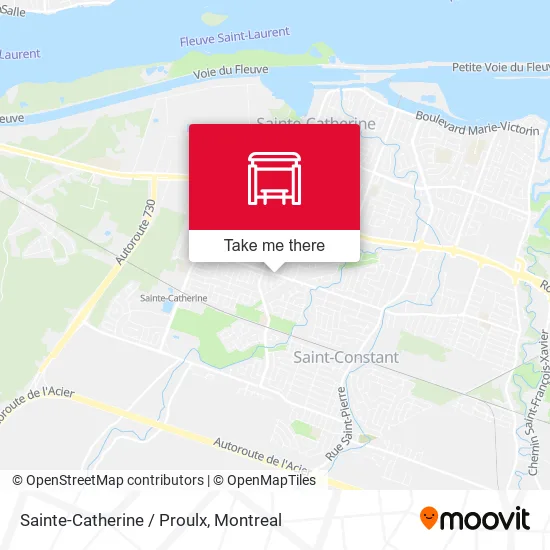 Sainte-Catherine / Proulx map