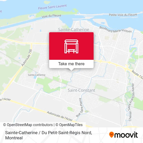 Sainte-Catherine / Du Petit-Saint-Régis Nord map