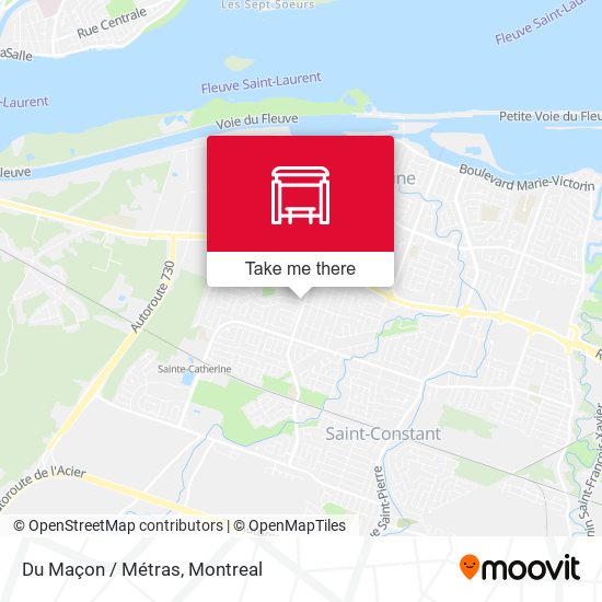 Du Maçon / Métras map
