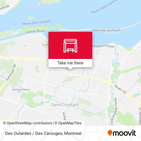 Des Outardes / Des Carouges map