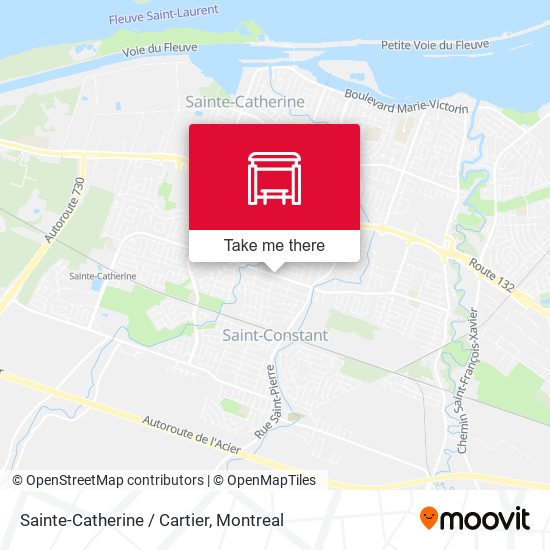 Sainte-Catherine / Cartier map