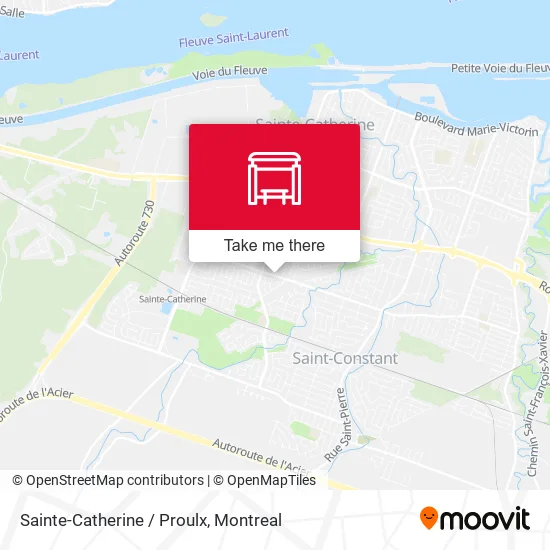 Sainte-Catherine / Proulx map