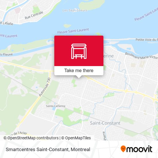 Smartcentres Saint-Constant map