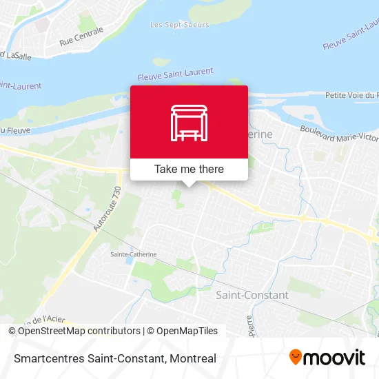 Smartcentres Saint-Constant map