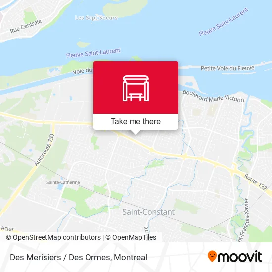 Des Merisiers / Des Ormes map