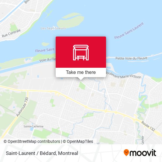 Saint-Laurent / Bédard map