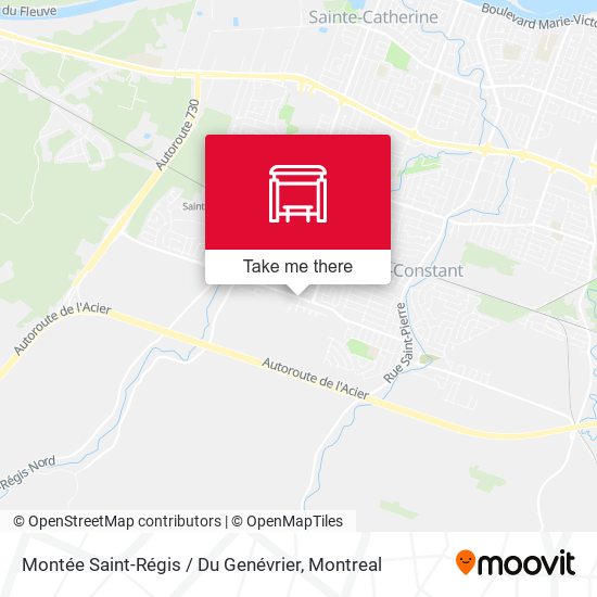 Montée Saint-Régis / Du Genévrier map