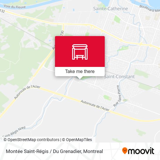 Montée Saint-Régis / Du Grenadier map