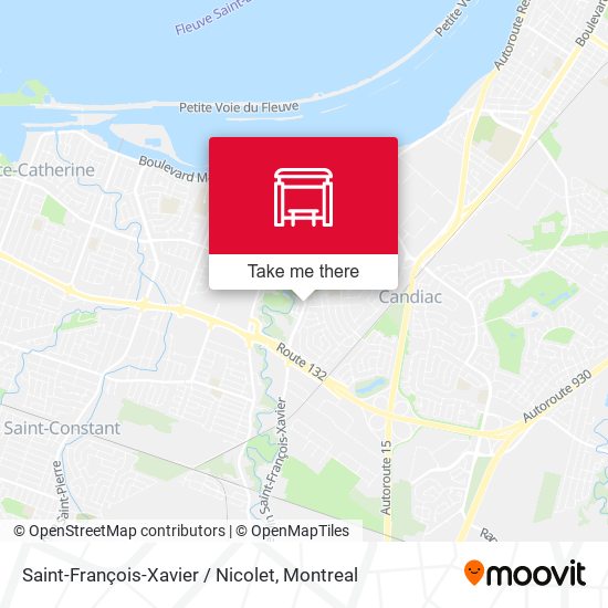 Saint-François-Xavier / Nicolet map