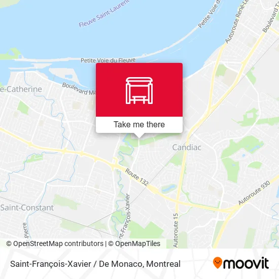 Saint-François-Xavier / De Monaco map