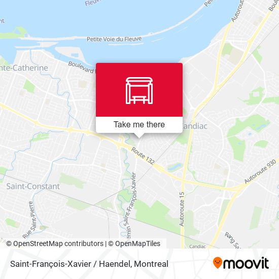 Saint-François-Xavier / Haendel map