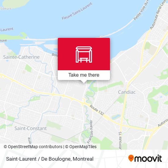 Saint-Laurent / De Boulogne map