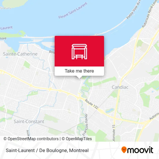 Saint-Laurent / De Boulogne map