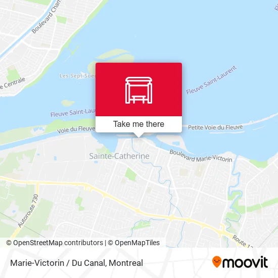 Marie-Victorin / Du Canal map