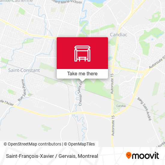 Saint-François-Xavier / Gervais map