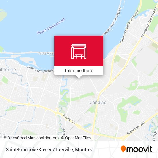 Saint-François-Xavier / Iberville map