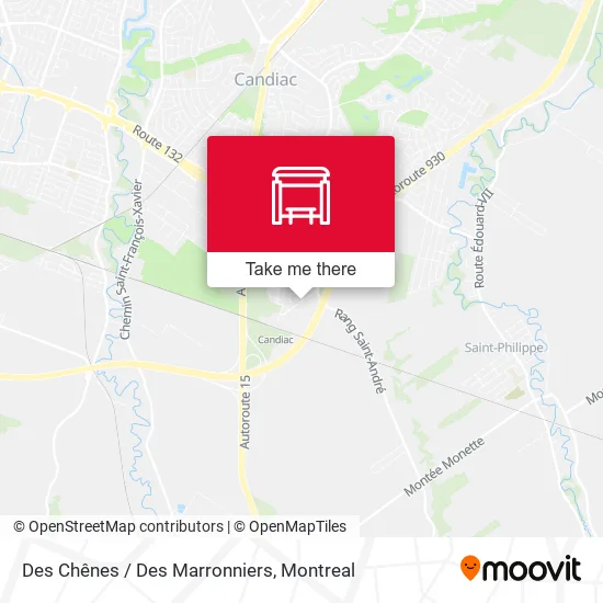 Des Chênes / Des Marronniers map