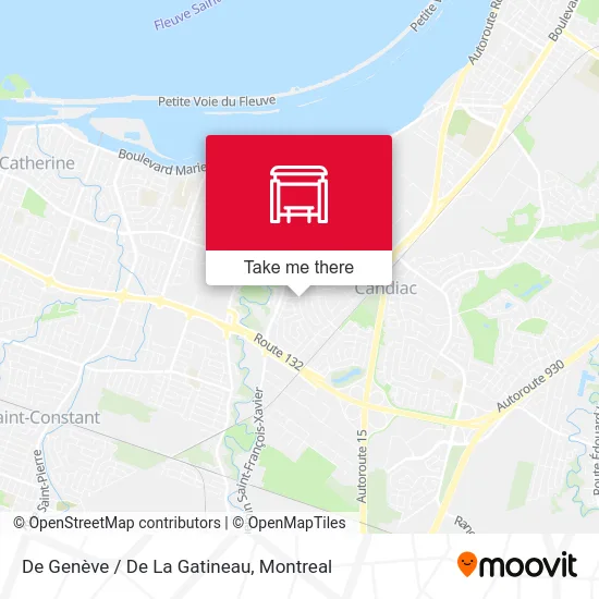 De Genève / De La Gatineau map