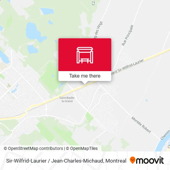 Sir-Wilfrid-Laurier / Jean-Charles-Michaud map