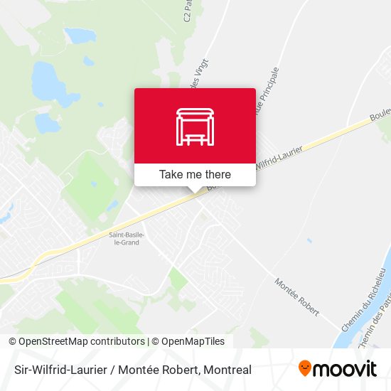 Sir-Wilfrid-Laurier / Montée Robert map