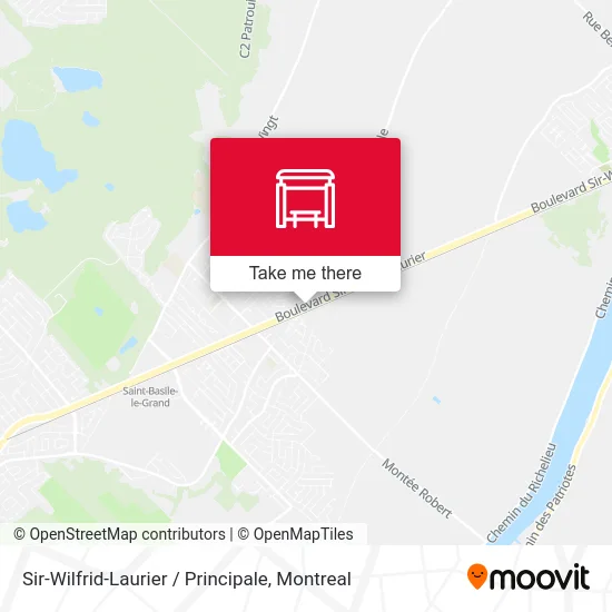 Sir-Wilfrid-Laurier / Principale map