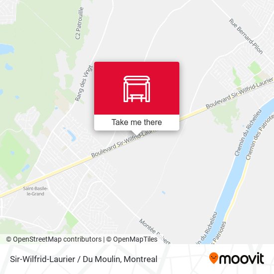 Sir-Wilfrid-Laurier / Du Moulin map