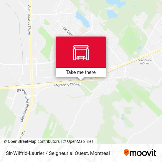 Sir-Wilfrid-Laurier / Seigneurial Ouest map