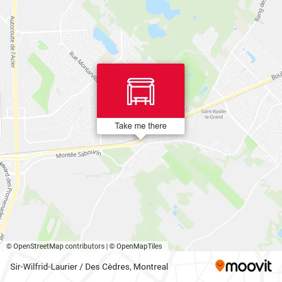 Sir-Wilfrid-Laurier / Des Cèdres map