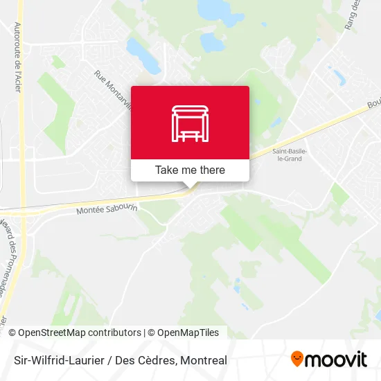 Sir-Wilfrid-Laurier / Des Cèdres map