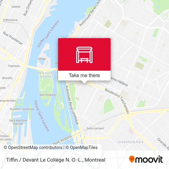 Tiffin / Devant Le Collège N.-D.-L. map