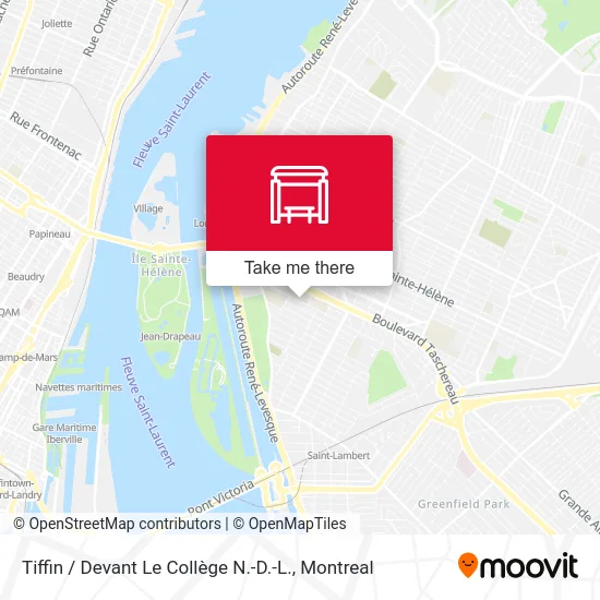 Tiffin / Devant Le Collège N.-D.-L. map