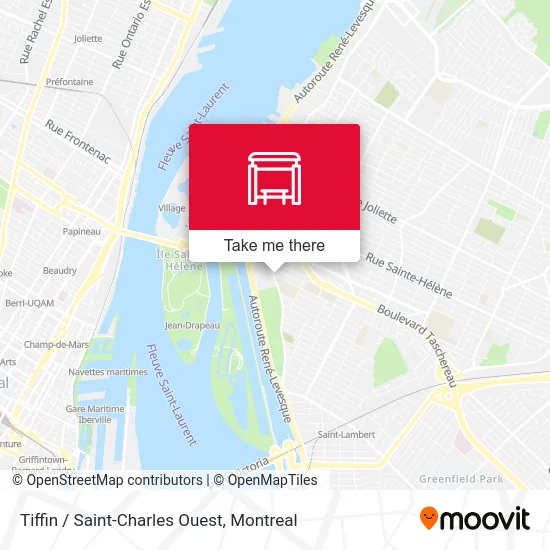 Tiffin / Saint-Charles Ouest map