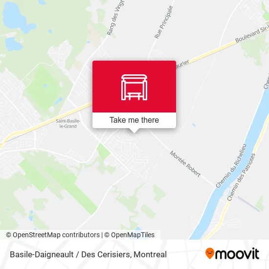 Basile-Daigneault / Des Cerisiers map