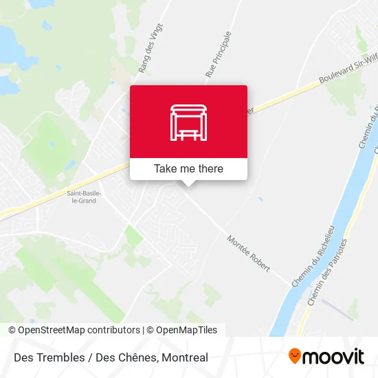 Des Trembles / Des Chênes map