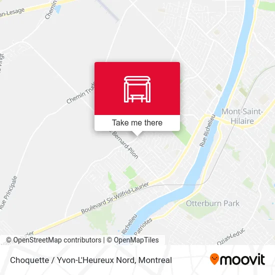 Choquette / Yvon-L'Heureux Nord map