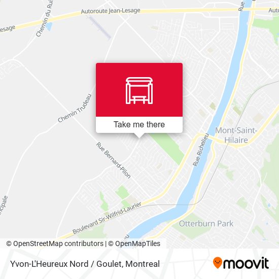 Yvon-L'Heureux Nord / Goulet map