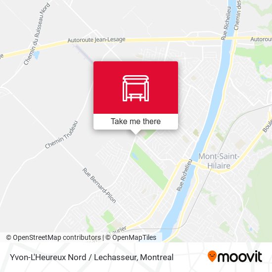Yvon-L'Heureux Nord / Lechasseur map