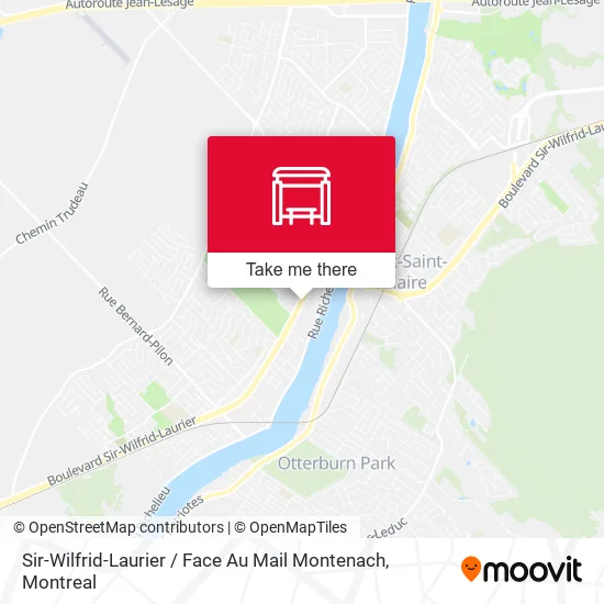 Sir-Wilfrid-Laurier / Face Au Mail Montenach map