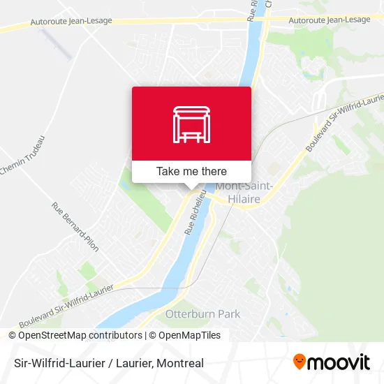 Sir-Wilfrid-Laurier / Laurier map