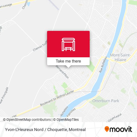 Yvon-L'Heureux Nord / Choquette map