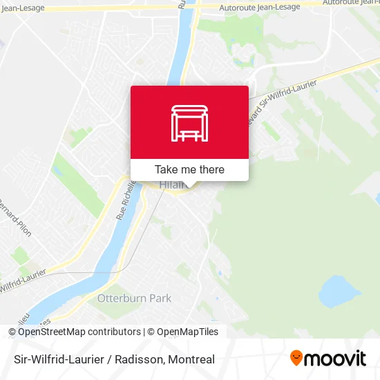 Sir-Wilfrid-Laurier / Radisson map