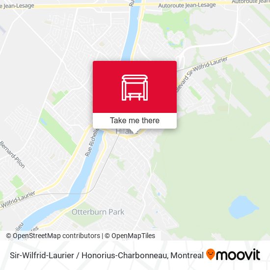 Sir-Wilfrid-Laurier / Honorius-Charbonneau map