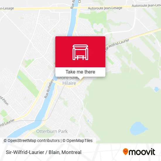 Sir-Wilfrid-Laurier / Blain map